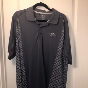 Adidas Men’s Polo Shirt XL Button up Gray/green